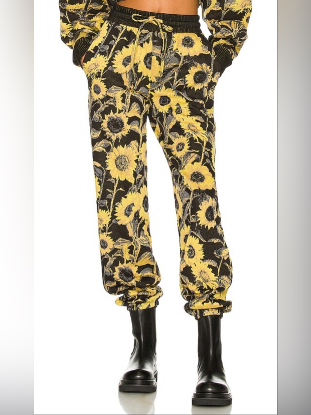 NWT Revolve Twenty Montreal Sunflower Sweatpants Size Medium